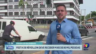 Festa de Réveillon em Blumenau deve receber mais de 80 mil pessoas [upl. by Anaeerb]