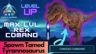 Tamed TRex Spawn Command  Ark Survival Ascended [upl. by Anneirb]