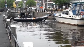 GPTV Stuntelen met rubberboot in Sneek [upl. by Ahsilav]