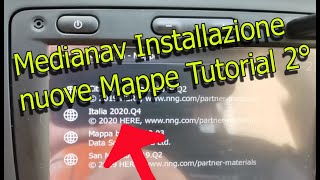 Aggiornamento nuove mappe Medianav tutorial 2° [upl. by Lundin617]