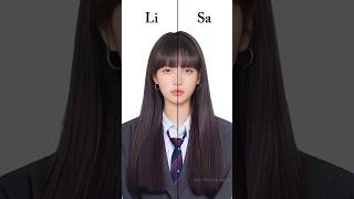 Is Lisa face symmetrical  lisa blackpink kpop [upl. by Riancho]