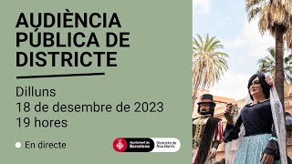 Audiència Pública de Nou Barris 18 de desembre de 2023 [upl. by Tavia953]