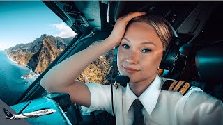 BOEING 737 Challenging LANDING Madeira FUNCHAL Airport R05  Cockpit View  Life Of An Airline Pilot [upl. by Eniladam]