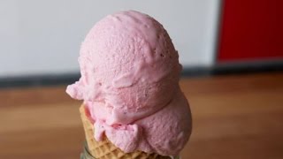 Erdbeereis Selber Machen Rezept  Homemade Strawberry Ice Cream Recipe  ENG SUBS [upl. by Nylednarb475]