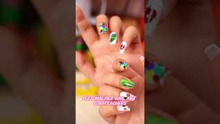 shorts Teachers’ press on nails 💅📚 teacher foryou teachergive teacherlife pressonnails [upl. by Alderman]