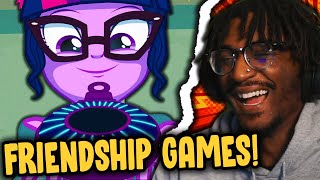 TWO TWILIGHTS  Equestria Girls Friendship Games Movie REACTION [upl. by Aokek]