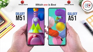 Samsung Galaxy M51 vs Samsung Galaxy A51  Full Comparison  Which one is Best [upl. by Acirdna]