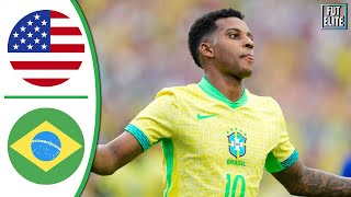 USA vs Brazil 11 Extended Highlights amp Goals  Friendly 2024 [upl. by Andrade]