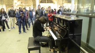 Metallica  Master of Puppets  Vkgoeswild cover  Elton Johns piano  St Pancras Station  London [upl. by Schwinn]