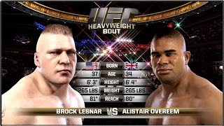 Alistair Overeem vs Brock Lesnar  Full Fight  EA Sports UFC [upl. by Aikel]