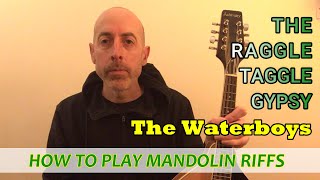 The Raggle Taggle Gypsy The Waterboys  Mandolin Lesson with TAB NOTES and CHORDS [upl. by Anwaf901]