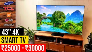 Top 5 Best 43 inch 4K Smart TV in 2024 ⚡ Best Premium 43quot 4k Android Smart TV in India For 2024 ⚡ [upl. by Aenad]