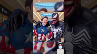 Competition💥 Spiderman😱 Venom captain America and Spiderman winner avengers marvel shorts [upl. by Enilrae74]