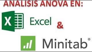 Como hacer un Anova en Excel y Minitab [upl. by Muncey120]