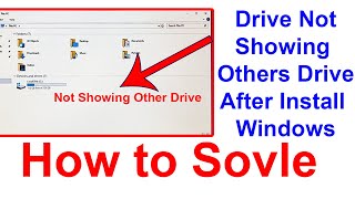 Drive Not Found Fix It After Installing Windows  Drive not showing after setup windows [upl. by Dnalhsa229]