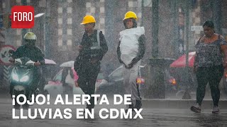 Lluvias en CDMX Escala alerta con aviso especial  Paralelo 23 [upl. by Hertzfeld]