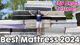 Best Mattress 2024  We Objectively Test 189 Mattresses [upl. by Azile]