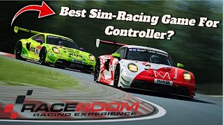 Is This The Best SimRacing Game For Controller  RaceRoom [upl. by Esinnej]