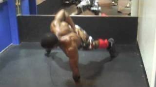 Sidney Wilson amp Cris Vizcaino of Elite Squad do crazy Push ups [upl. by Laerdna]