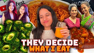 I Only Ate What Famous Youtubers Dared Me For 24 Hours😱ft ShortsBreakOfficial thepaayaljain [upl. by Ardnu]