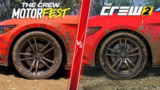 The Crew Motorfest vs The Crew 2  Details and Physics Comparison [upl. by Ainiger431]