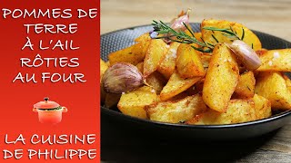 Pommes de terre à lail rôties au four [upl. by Yeldarb]