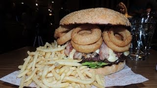 2KG ONION RING Burger Challenge in SCOTLAND [upl. by Harris]