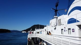 Queen of Nanaimo morning Gulf Islands ferry trip [upl. by Brest]