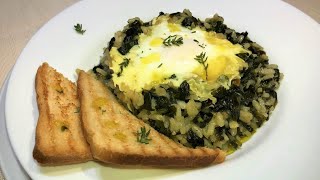 Kime me spinaq dhe veze ne tenxhere  Spinach with eggs and rice Riso con spinaci e uova [upl. by Leumas]