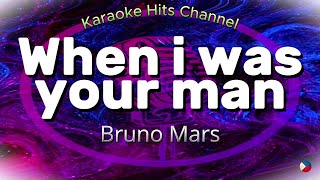 Bruno Mars  When i was your man KARAOKE VERSION [upl. by Corel]