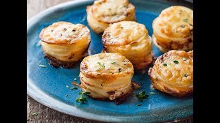 Mini Potato Gratin Stacks [upl. by Yrian]