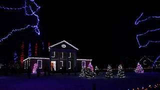 Upper Canada Village Sound amp Christmas Light Show [upl. by Kindig]