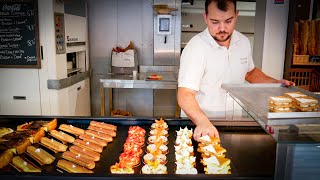 Solo Pastry Chef makes Modern French Pastry amp Tarts Everyday｜A Day in the Life in a French Bakery [upl. by Yorle]