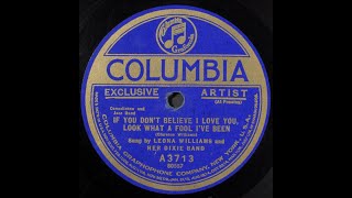 Leona Williams amp Dixie Band quotIf You Dont Believe I Love You Look What A Fool Ive Beenquot 1922 blues [upl. by Baptist279]