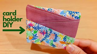 Credit Card HolderCard Case Sewing Tutorial [upl. by Dorweiler]