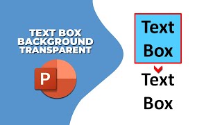 how to make text box background transparent in PowerPoint [upl. by Adnavoj888]