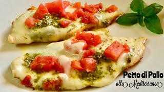 PETTO DI POLLO alla MEDITERRANEA Ricetta in 3 minuti in padella  TUTTI A TAVOLA [upl. by Adim]