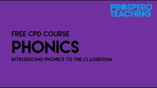 Free CPD Course  Phonics [upl. by Malloy]