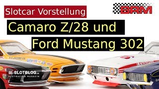 BRM Slotcar Vorstellung  Ford Mustang 302 und Camaro Z28 [upl. by Adair]