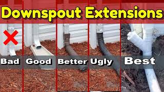 Downspout Drain Extensions  How to Avoid Foundation Failure [upl. by Bordy]