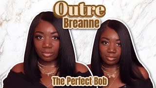 UNDER 40 🔥 BOB Wig  Outre Melted Hairline Wig  Breanne  HD Lace Front Wig [upl. by Ennairol829]