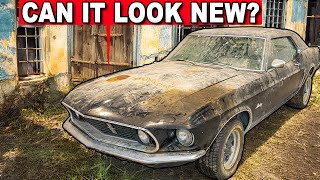 I Found an ABANDONED Mustang From The 60s To Detail [upl. by Aelc]