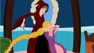 Rapunzel English Fairy Tales  How To Draw Rapunzel [upl. by Ahsienod]