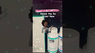 K18 hair treatment damage hair repair for all…order yours today Rootsrockssaloncom [upl. by Siana647]