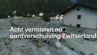 Acht vermisten na aardverschuiving in Zwitserland  RTL NIEUWS [upl. by Eeznyl]