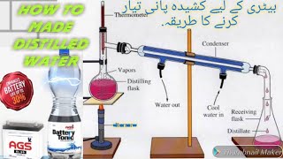 Distilled Water Project  Distilled Water Apparatus  How to use distilled water apparatus  Made [upl. by Pero97]