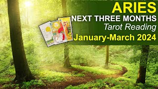 ARIES NEXT THREE MONTHS Tarot Reading quotITS ALL HAPPENING FOR YOU ARIESquot January to March 2024 [upl. by Morissa583]