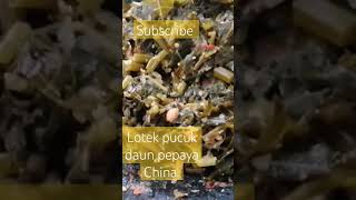 Makanan khas sunda Lotek daun pepaya jepang [upl. by Nawaj]