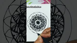 Simpleeasy mandala art  mandala design mandalaart simple mandaladesign simplemandalaart [upl. by Nereen]