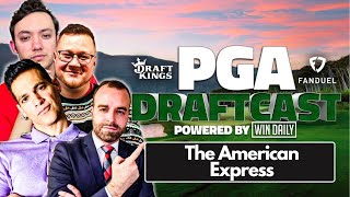 LIVE American Express Golf Draft  PGA Draftcast  DraftKings Tips FanDuel DFS Picks [upl. by Ainak]